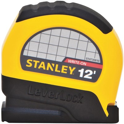 STANLEY LeverLock Tape Measure - 12 Feet