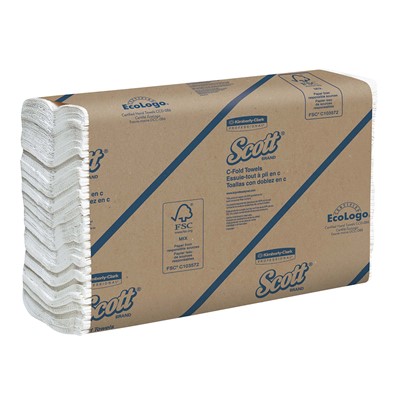 Case of Scott Essential C-Fold Paper Towels