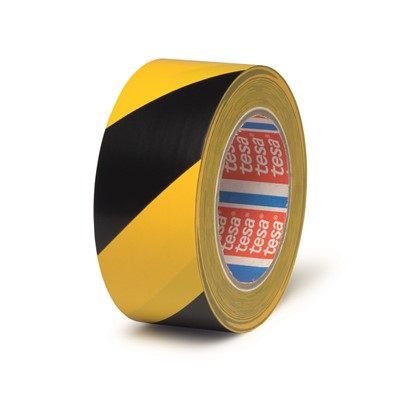 Tesa Black and Yellow Aisle Marking Tape