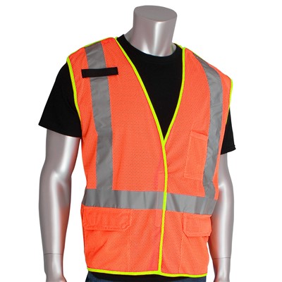 PIP Class 2 X-Back Breakaway Mesh Safety Vest 302-0210-OR-3X