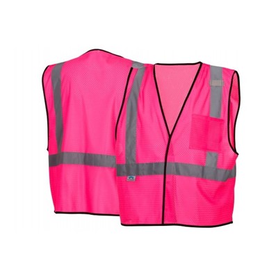 Pyramex Enhanced Visibility Pink Safety Vest for Women RV1270-4X-5X