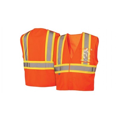 Pyramex Orange Hi Vis Breakaway Safety Vest RVHL2720BRL