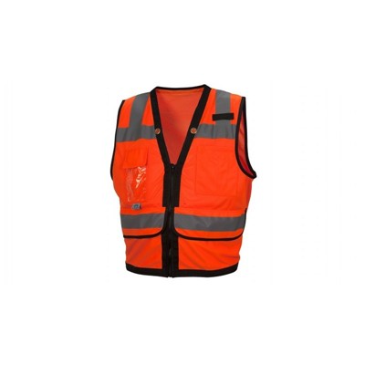 Pyramex Orange Hi Vis Mesh Safety Vest RVZ2820X5