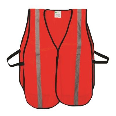 Non-ANSI Enhanced Visibility Reflective Orange Safety Vest