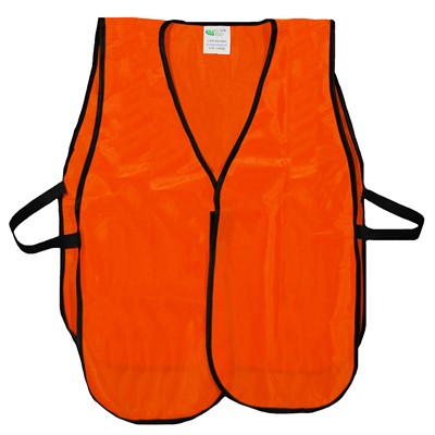 - Non-ANSI Enhanced Visibility Orange Safety Vest