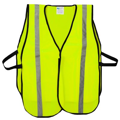 Non-ANSI Enhanced Visibility Reflective Yellow Safety Vest 60-1S-LG