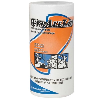 24 Roll Case of Kimberly-Clark Wypall L40 Wipers