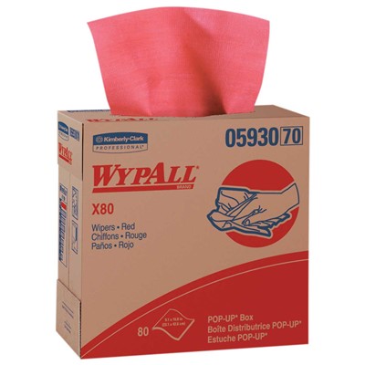 Case of 400 Kimberly-Clark Wypall X80 Wipers