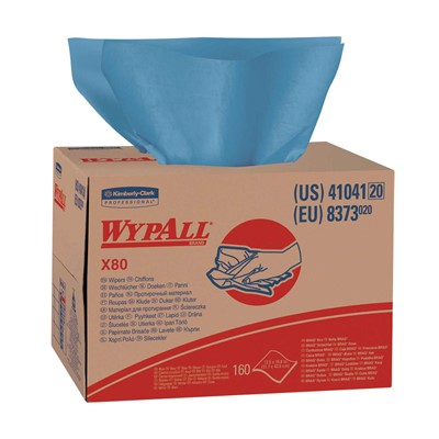 Case of 160 Kimberly-Clark Wypall X80 Wipers
