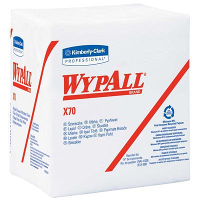 Case of 912 Kimberly-Clark Wypall X70 Wipers