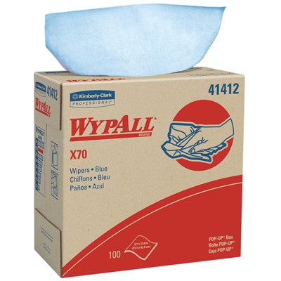 Case of 1000 Blue Kimberly-Clark Wypall X70 Wipers