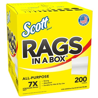 Kimberly-Clark Scott Rags-In-A-Box - Box of 200