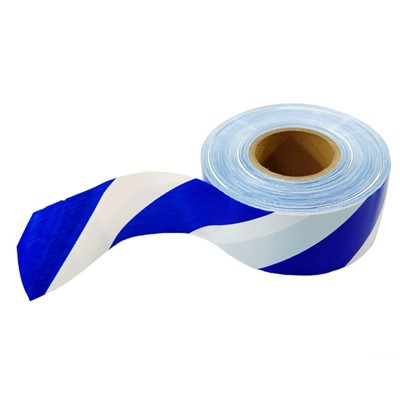 Blue White Stripe Flagging Tape