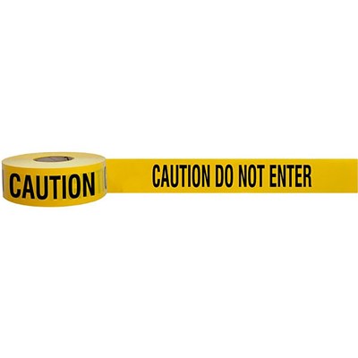 3"x1000' 4mil Caution Do Not Enter Yellow Tape