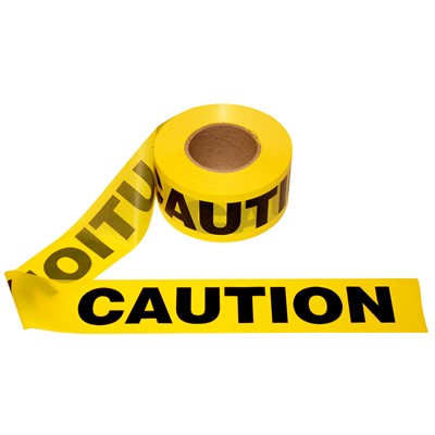 CAUTION Tape - 3"x1000' 3mil Yellow Barricade Roll