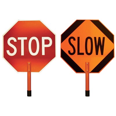 Stop/Slow Reflective Octagon Paddle