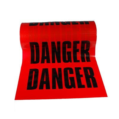 12"x12" 4mil Plastic Tear-Off Danger Flags