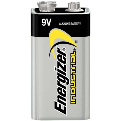 Energizer Industrial Alkaline 9 Volt Batteries Pack of 12