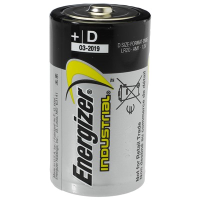 Energizer Industrial Alkaline D Batteries Carton of 12