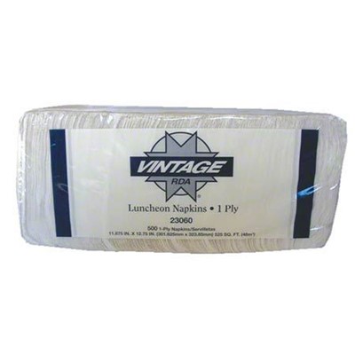 Napkin Luncheon 1-Ply 11in x 12in WHT - XWH-RD-A23060
