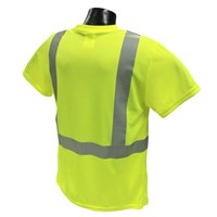 Radians Class 2 Hi Vis Green Wicking Pocket T-Shirt ST11-2PGS-2X