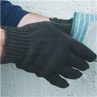 Gloves Knit Wool/Acrylic BLK - GCK-WK18A