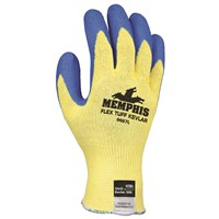 MCR Safety FlexTuff 10 Gauge Rubber Coated A3 Cut Resistant Gloves 9687-XL