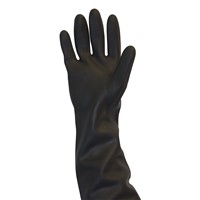 Safety Zone 40mil Large Heavy Duty Black Latex Gloves