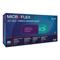 Microflex Chemical Resistant Neoprene Nitrile Disposable Gloves 93-260-LG