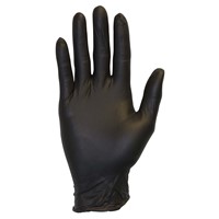 Sempermed SemperForce 5mil Disposable Black Nitrile Gloves BKNF-LG