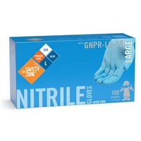 Safety Zone Powder-Free Blue Disposable Nitrile Gloves DN1-SM