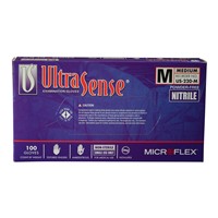 Microflex UltraSense Blue Nitrile Disposable Gloves US-220-SM