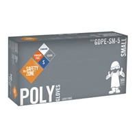 Safety Zone Polyethylene Disposable Gloves - Large