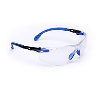 3M Solus Anti-Fog Blue Rim Clear Lens Safety Glasses S1101SGAF-KT