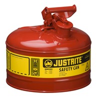Justrite Type I Steel 2.5 Gallon Safety Can 7125100
