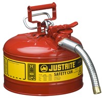 Justrite Type II AccuFlow Steel Safety Cans with Hose 7225130
