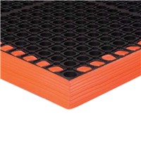 Apache Safety Tru-Tread 40"x52" Black/Orange Drainage Mat