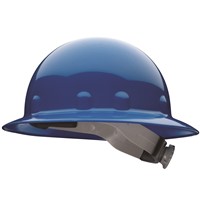 Fibre-Metal E-1 8-Point Ratchet Blue Full Brim Hard Hat E1RW-BL