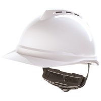 MSA V-Gard 500 4-Point Ratchet White Hard Hat 10034018
