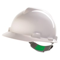 MSA V-Gard 500 4-Point Pinlock White Hard Hat 463942