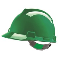 MSA V-Gard 500 4-Point Pinlock Green Hard Hat 463946
