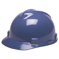 MSA V-Gard 500 4-Point Ratchet Blue Hard Hat 475359<br/>
