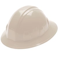Pyramex SL 6-Point Ratchet White Full Brim Hard Hat HP26110