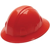 Pyramex SL 6-Point Ratchet Red Full Brim Hard Hat HP26120