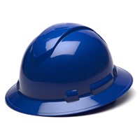 Pyramex Ridgeline 4-Point Ratchet Blue Full Brim Hard Hat HP54160