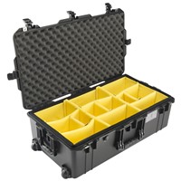 Pelican Large Airline Case with Padded Dividers 1615AIRWD-BLK