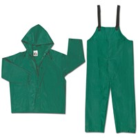 MCR Safety 2-Piece Dominator Green Rainsuit 3882-LG