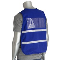 PIP Non-ANSI Enhanced Visibility Blue Safety Vest 300-1504-MD-XL