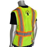 PIP Class 2 Hi Vis Yellow Mesh Two-Tone Reflective Vest 302-0600D-LY-MD
